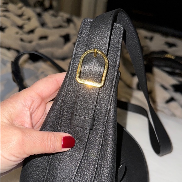 KHAITE Black Hobo Bag with Crescent Shape and Thick Strap - Picture 5 of 8